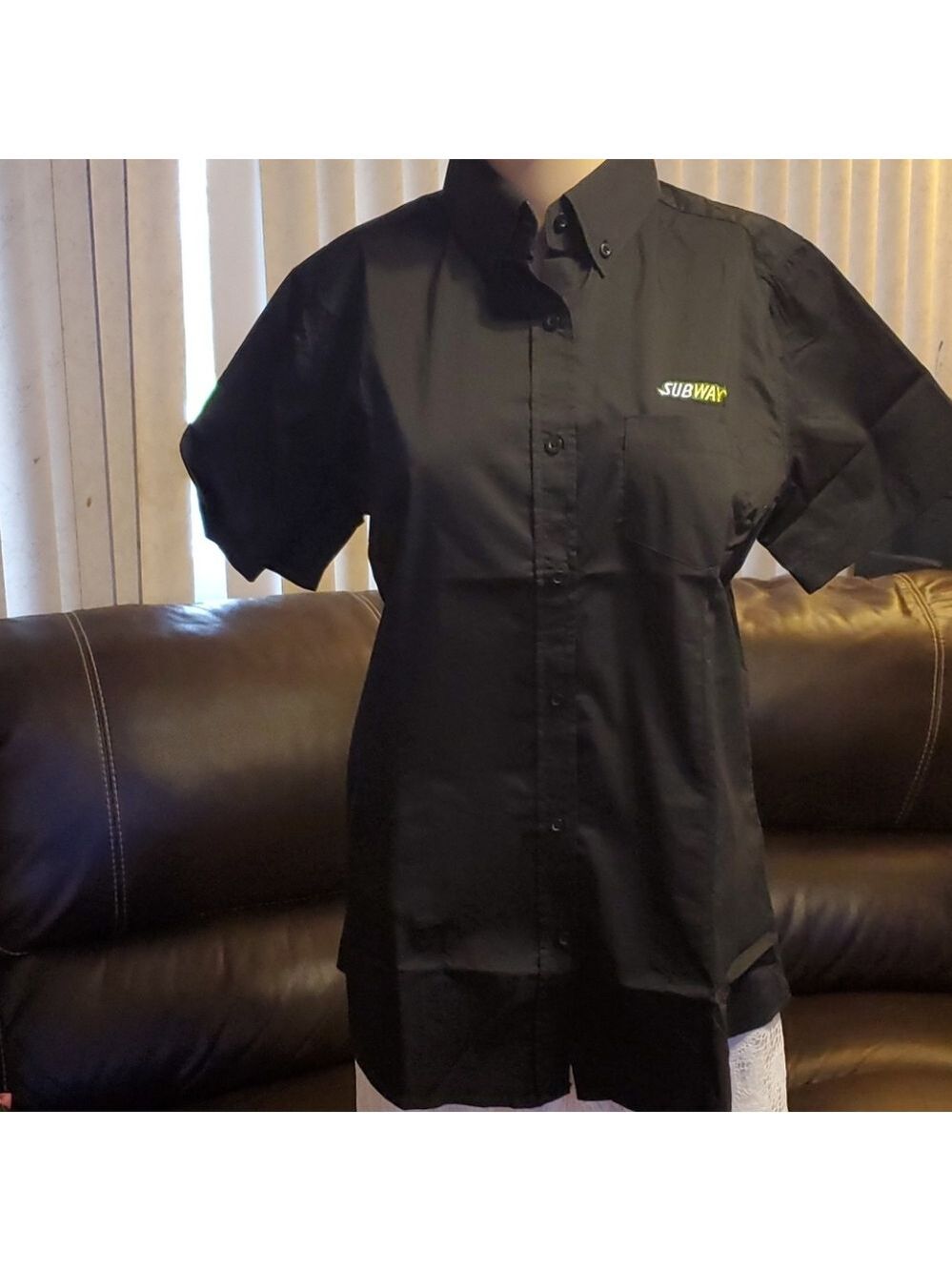 Subway New official employee Subway button up shirt xs
